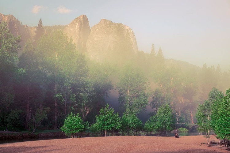 Picture of USA-YOSEMITE NATIONAL PARK-SWINGING BRIDGE AREA