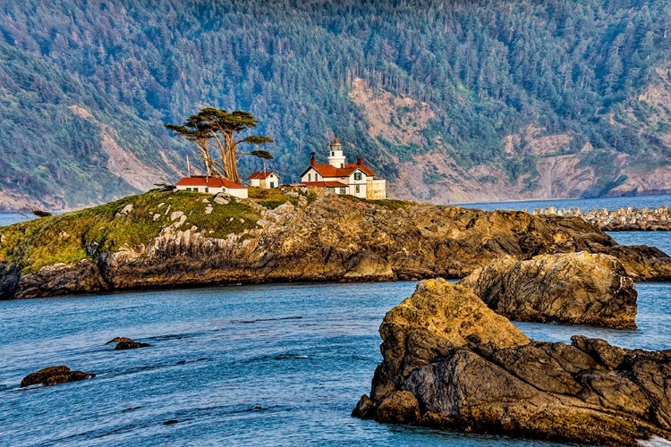 Picture of USA-CALIFORNIA-CRESCENT CITY-BATTERY LIGHT HOUSE