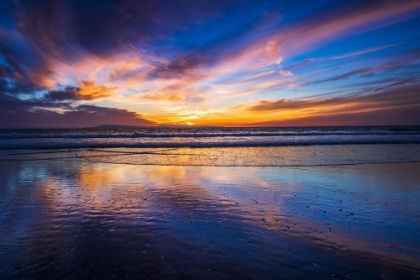 Picture of SUNSET OVER THE CHANNEL ISLANDS-VENTURA-CALIFORNIA-USA