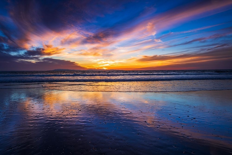 Picture of SUNSET OVER THE CHANNEL ISLANDS-VENTURA-CALIFORNIA-USA