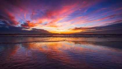 Picture of SUNSET OVER THE CHANNEL ISLANDS-VENTURA-CALIFORNIA-USA