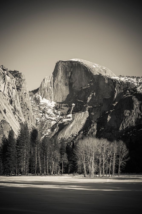 Picture of AFTERNOON LIGHT ON HALF DOME IN WINTER-YOSEMITE NATIONAL PARK-CALIFORNIA-USA