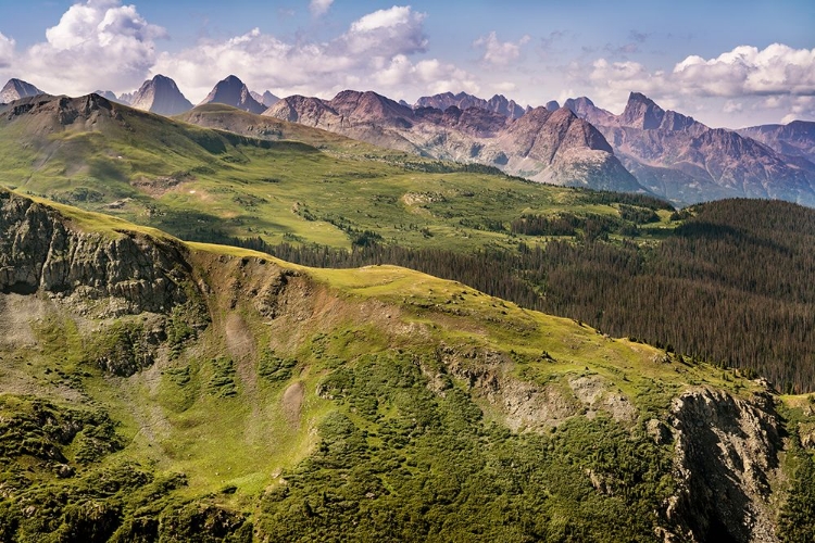 Picture of USA-COLORADO-SAN JUAN MOUNTAINS GRENADIER RANGE MOUNTAIN LANDSCAPE