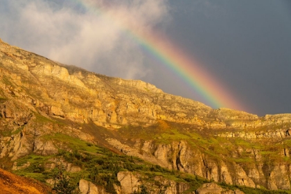 Picture of USA-COLORADO RAINBOW OVER MOUNTAIN