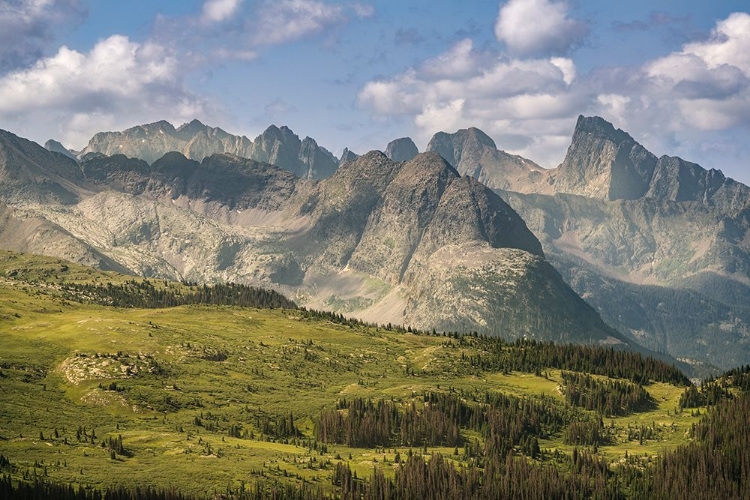 Picture of USA-COLORADO-SAN JUAN MOUNTAINS MOUNTAIN AND VALLEY LANDSCAPE