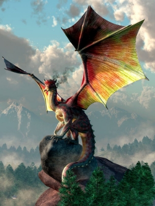 Picture of YELLOW WINGED DRAGON