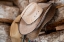 Picture of USA-COLORADO-WESTCLIFFE MUSIC MEADOWS RANCH TACK ROOM-COWBOY HAT DETAIL