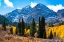 Picture of SNOWCAPPED MAROON BELLS-SNOWMASS WILDERNESS IN AUTUMN