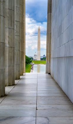 Picture of WASHINGTON MONUMENT-CAPITOL HILL-LINCOLN MEMORIAL-WASHINGTON DC-DEDICATED 1922