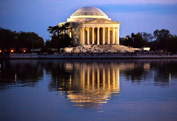 Picture of JEFFERSON MEMORIAL AND TIDAL BASIN IN APRIL