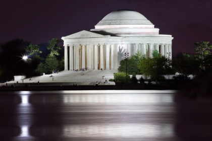 Picture of JEFFERSON MEMORIAL AND TIDAL BASIN IN APRIL