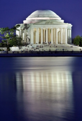 Picture of JEFFERSON MEMORIAL AND TIDAL BASIN IN APRIL