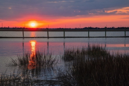 Picture of USA-GEORGIA-JEKYLL ISLAND-SUNSET ON JEKYLL ISLAND