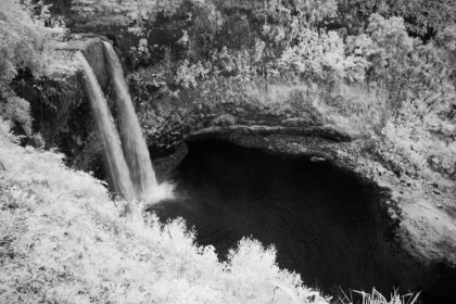 Picture of USA-HAWAII-KAUAI-INFRARED ISLAND OF WAILUA FALLS KAUAI-HI,