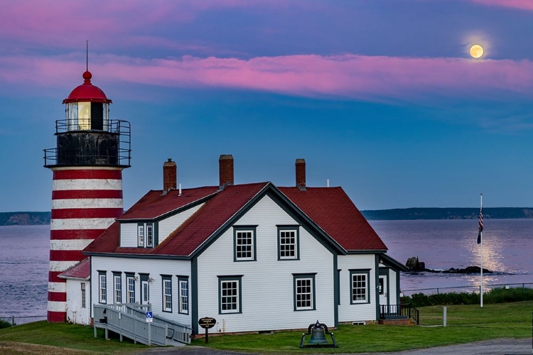 Picture of WEST QUODDY HEAD LIGHTHOUSE IS THE EASTERNMOST POINT IN USA NEAR LUBEC-MAINE-USA