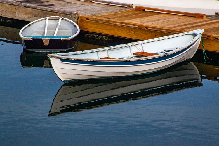 Picture of USA-NEW ENGLAND-MAINE-MT-DESERT-SOUTHWEST HARBOR WITH WOODEN BOATS