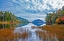 Picture of USA-NEW ENGLAND-MAINE-ACADIA NATIONAL PARK AND JORDON POND ON VERY CALM AUTUMN DAY