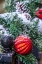 Picture of USA-MARYLAND-BETHESDA-FIRST SNOWFALL ON HOLIDAY DECORATION