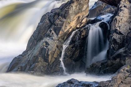 Picture of USA-MARYLAND GREAT FALLS OVERLOOK-POTOMAC RIVER-LONG EXPOSURE OF THE WATER OF THE POTOMAC