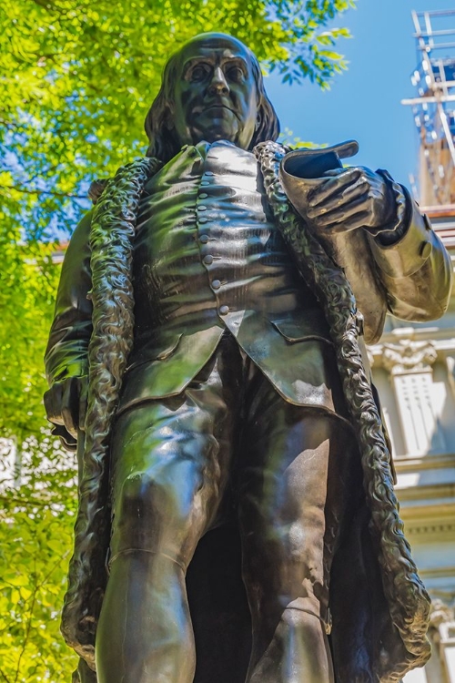 Picture of BENJAMIN FRANKLIN STATUE-BOSTON-MASSACHUSETTS-FRONT OF THE BOSTON LATIN SCHOOL FOUNDED 1635-STATUE 