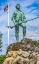 Picture of LEXINGTON MINUTE MAN PATRIOT STATUE-LEXINGTON BATTLE GREEN-MASSACHUSETTS-SITE OF APRIL 19-1775 FIRS