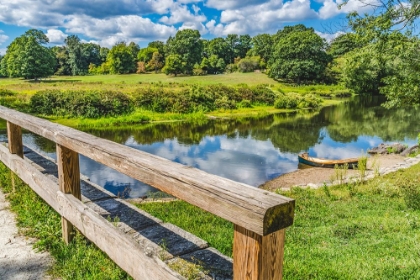 Picture of OLD NORTH BRIDGE-CONCORD RIVER-MINUTE MAN NATIONAL HISTORICAL PARK-AMERICAN REVOLUTION MONUMENT-SIT