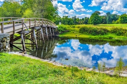 Picture of OLD NORTH BRIDGE CONCORD RIVER MINUTE MAN NATIONAL HISTORICAL PARK AMERICAN REVOLUTION MONUMENT MAS