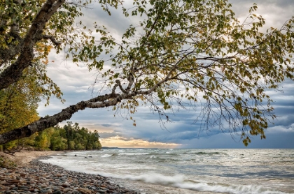 Picture of USA-MICHIGAN STORM CLOUDS OVER PICTURED ROCKS NATIONAL LAKESHORE