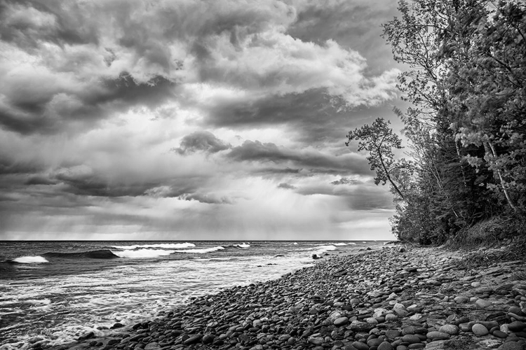 Picture of USA-MICHIGAN-MUNISING RECEDING STORM CLOUDS AT PICTURED ROCKS NATIONAL LAKESHORE