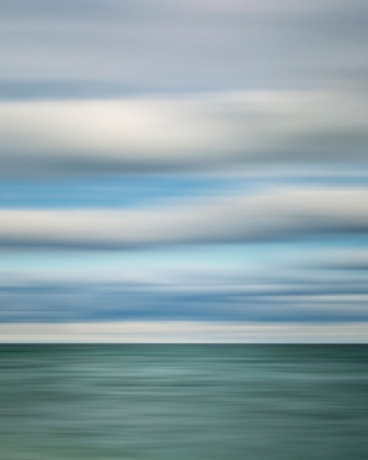 Picture of USA-MICHIGAN-MACKINAC ISLAND ABSTRACT BLUR OF LAKE HURON FROM MISSION POINT