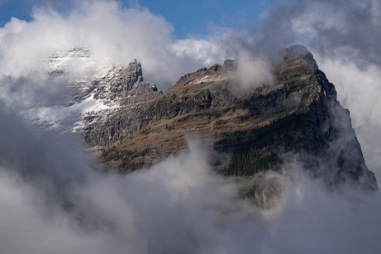 Picture of USA-MONTANA-GLACIER NATIONAL PARK CLEARING RAINSTORM ON MOUNTAIN