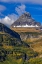 Picture of CLEMENTS MOUNTAIN AND REYNOLDS CREEK FALLS IN AUTUMN-GLACIER NATIONAL PARK-MONTANA-USA