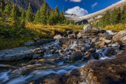 Picture of LUNCH CREEK WITH POLLOCK MOUNTAIN IN GLACIER NATIONAL PARK-MONTANA-USA