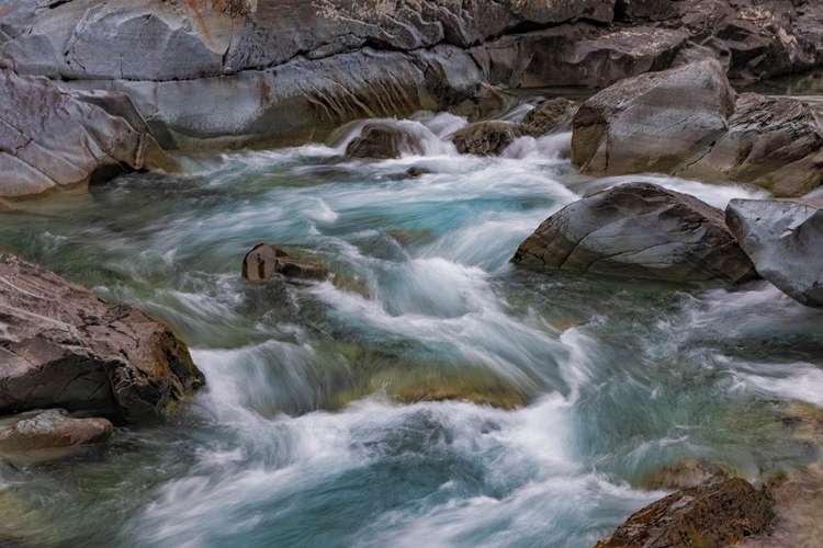 Picture of SACRED DANCING CASCADE IN MCDONALD CREEK IN GLACIER NATIONAL PARK-MONTANA-USA