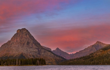 Picture of SUNRISE ON TWO MEDICINE LAKE IN GLACIER NATIONAL PARK-MONTANA-USA
