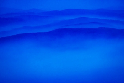 Picture of WILDFIRE SMOKE AND CLOUDS MIXING-STILLWATER STATE FOREST NEAR WHITEFISH-MONTANA-USA