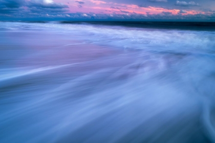 Picture of USA-NEW JERSEY-CAPE MAY NATIONAL SEASHORE-SUNRISE ON OCEAN SHORE