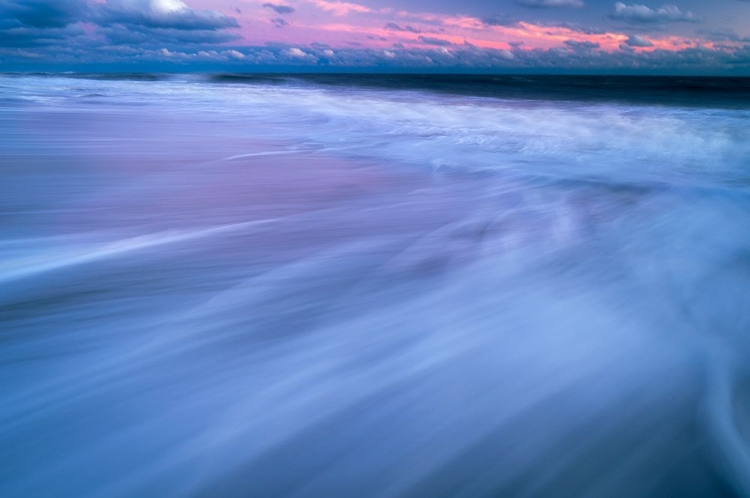 Picture of USA-NEW JERSEY-CAPE MAY NATIONAL SEASHORE-SUNRISE ON OCEAN SHORE