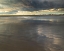 Picture of USA-NEW JERSEY-CAPE MAY NATIONAL SEASHORE SUNSET ON OCEAN AND BEACH SCENIC
