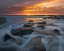 Picture of USA-NEW JERSEY-CAPE MAY NATIONAL SEASHORE SUNRISE ON OCEAN SHORE