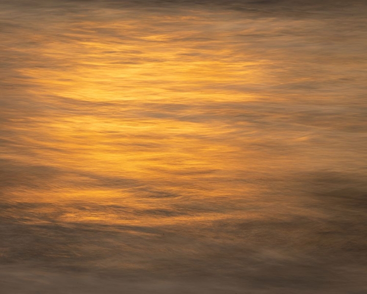 Picture of USA-NEW JERSEY-CAPE MAY NATIONAL SEASHORE OCEAN REFLECTIONS AT SUNSET