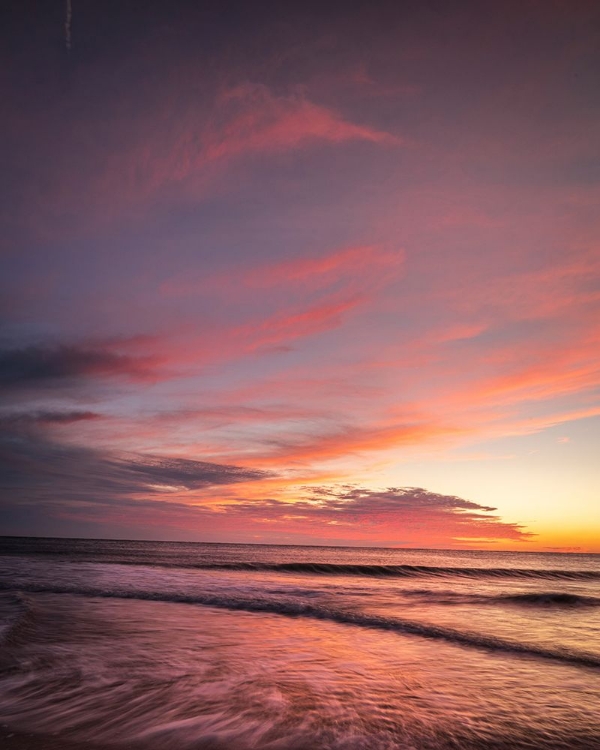 Picture of USA-NEW JERSEY-CAPE MAY NATIONAL SEASHORE SUNSET ON OCEAN SHORE