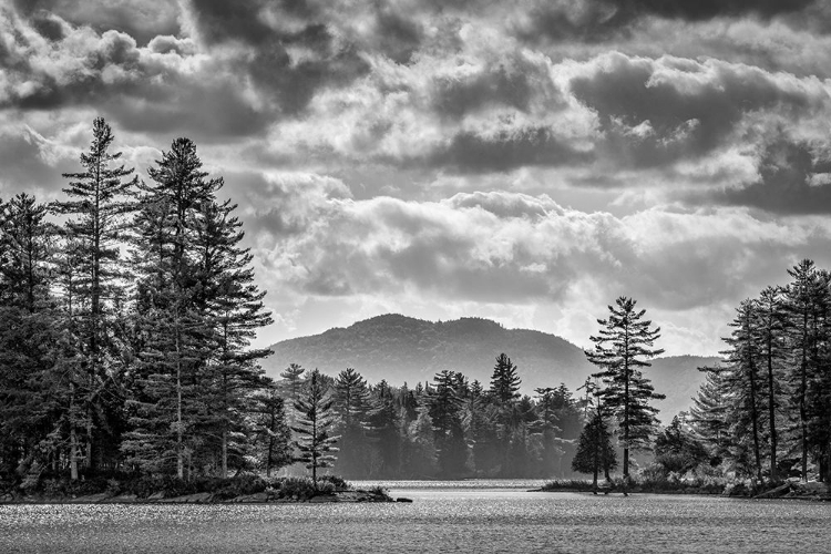 Picture of USA-NEW YORK-ADIRONDACKS LONG LAKE-LATE AFTERNOON AT FORKED LAKE