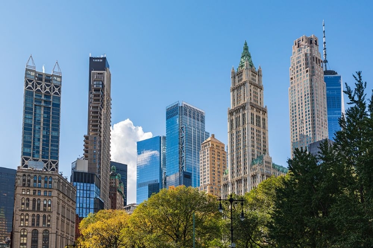 Picture of MANHATTAN-NEW YORK-USA SKYSCRAPERS OF LOWER MANHATTAN