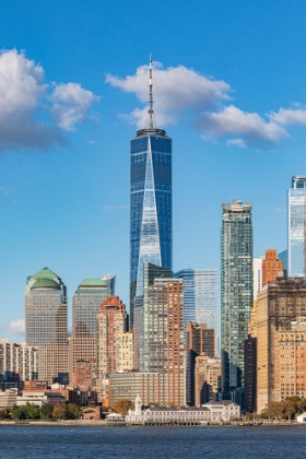 Picture of MANHATTAN-NEW YORK-USA ONE WORLD TRADE CENTER AND THE LOWER MANHATTAN SKYLINE