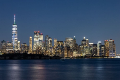 Picture of USA-NEW YORK NEW YORK CITY SKYLINE AT NIGHT