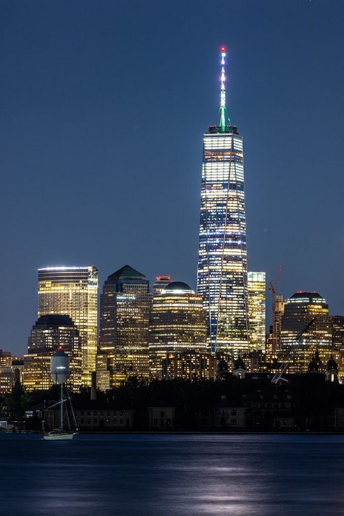 Picture of USA-NEW YORK NEW YORK CITY SKYLINE AT NIGHT