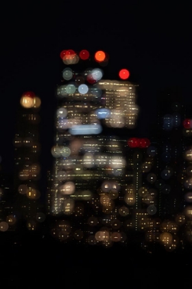 Picture of USA-NEW YORK NEW YORK CITY SKYLINE AT NIGHT DOUBLE EXPOSURE