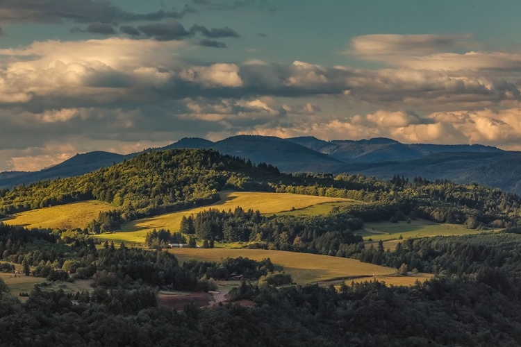 Picture of VIEW OF COLUMBIA PLATEAU AT SUNSET-OREGON