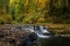 Picture of USA-OREGON-SILVER FALLS STATE PARK WATERFALLS AND FOREST IN AUTUMN